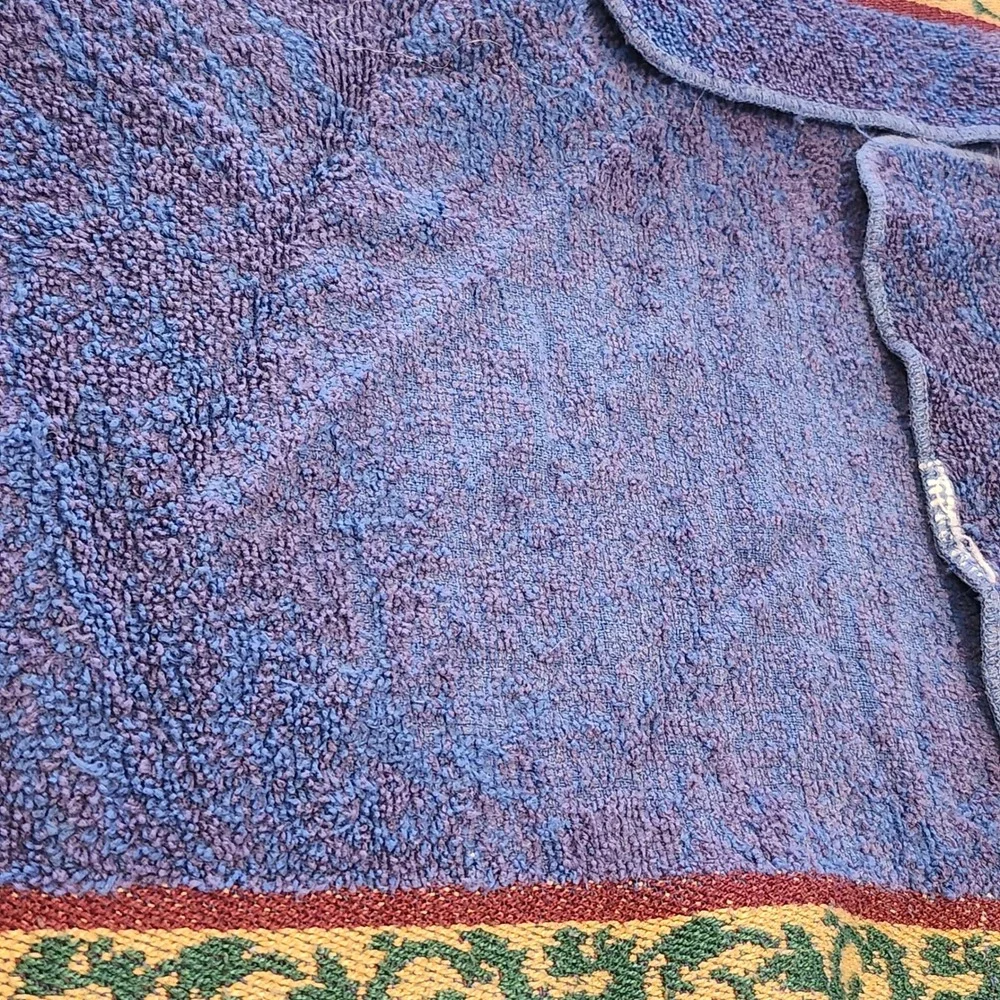 8 Piece Royal Velvet by Fieldcrest Blue Florentine Towel Set 90's VTG USA